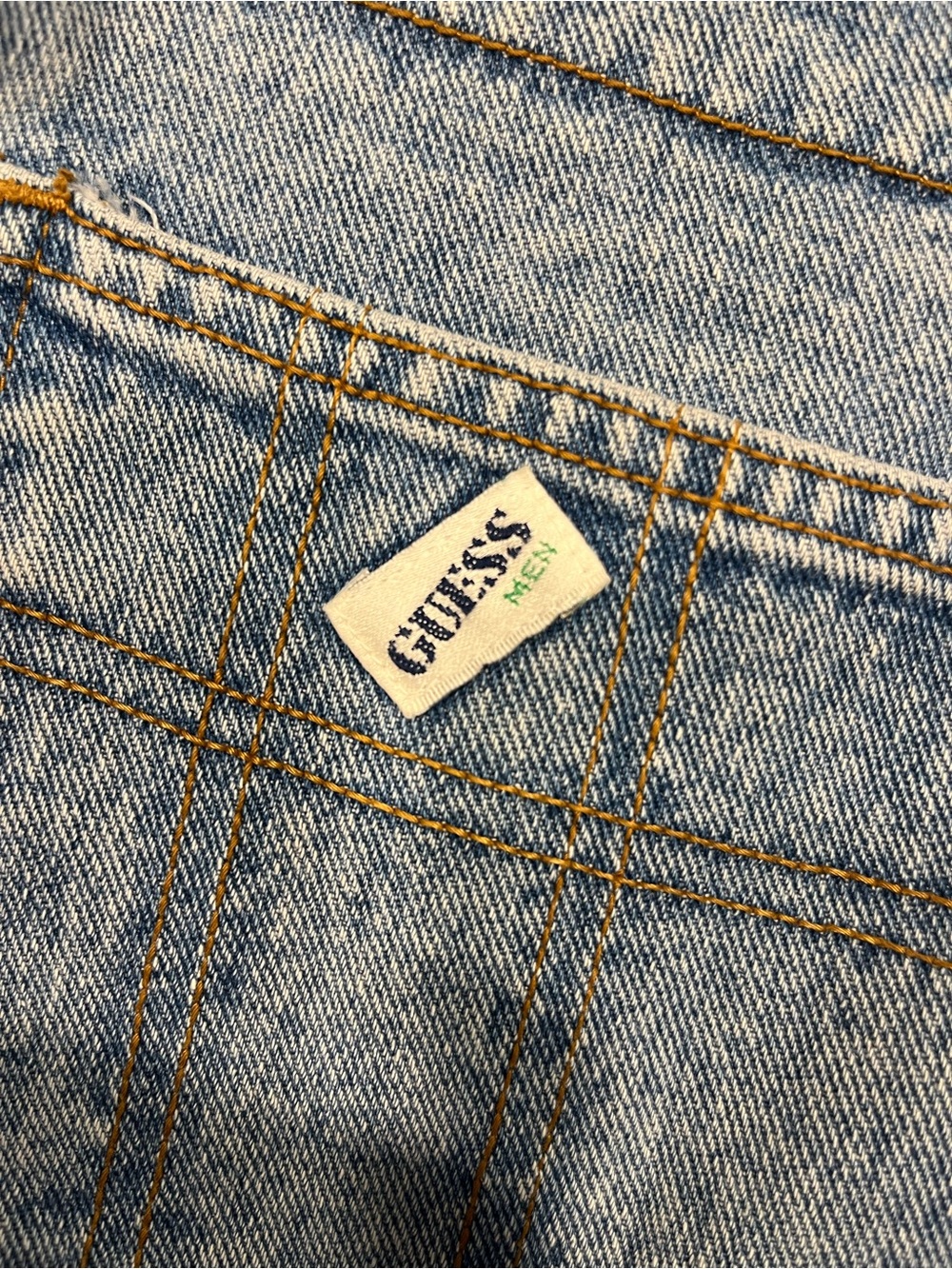 Men’s Guess by Marciano Light Blue Denim Overalls